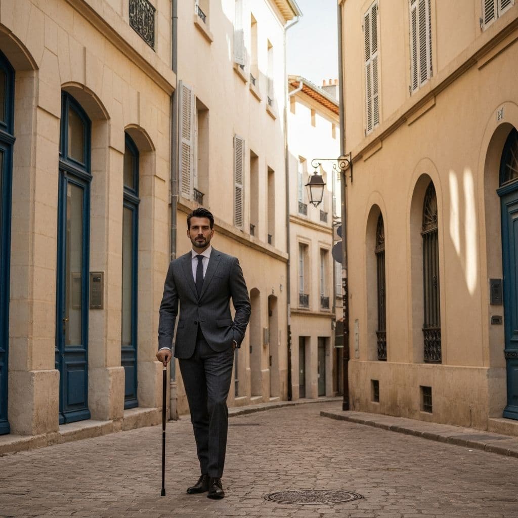 Portrait homme Aix-en-Provence extérieur